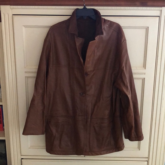 David 2 Genuine Leather/Suede Reversible Jacket - Picture 3 of 8